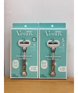 Lot of 2 Gillette Venus Deluxe Smooth Razer for Sensitive Skin - £16.99 GBP