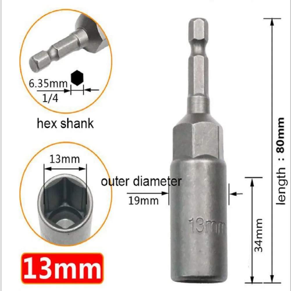 Sporting 5.5mm-19mm Impact Socket Nut Screwdriver 1/4 Hex Key Set Drill Bit Adap - £23.90 GBP