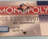 Disney Monopoly board Game Replacement Parts Pieces Credit Card Only - $4.94