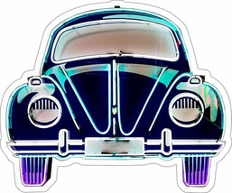 VW Beetle Neon Stylized Metal Sign (not real Neon) - $59.95