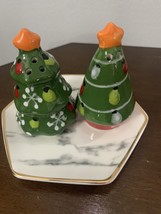 Christmas Tree Salt and Pepper Shakers Boston Warehouse New in Box - $13.86