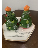 Christmas Tree Salt and Pepper Shakers Boston Warehouse New in Box - £10.86 GBP