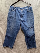 Bulwark FR Fire Resistant Mens 44 x 37u Blue Jeans Relaxed Fit Workwear - $12.00