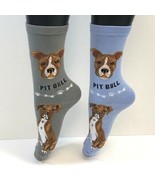 2 PAIRS Foozys Women&#39;s Socks PITBULL, Canine Collection, NEW - $213.63 MXN