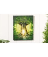Tree House Canvas Print with Sentiment 20&quot; High LED Timer Function Fores... - £31.28 GBP