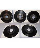 Six 45 RPM Record Lot Platters Mercury Label 1950&#39;s Great Pretender Harb... - $112.47 MXN