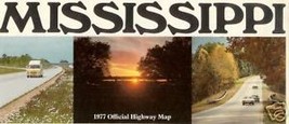Misssissippi 1977 Official Highway Map - £1.97 GBP
