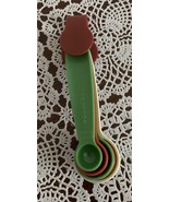 Crofton Measuring Spoon Set Five Pieces Brand New With Ring Colorful - $12.99