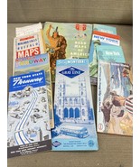 10 Vintage 1950’s State Old Road Maps New York New England Canada - $37.68 CAD