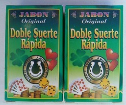 2X DOUBLE GOOD LUCK SOAP / DOBLE SUERTE RAPIDA JABON ESOTERICO - 2 JABONES - $16.82