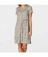 J Jill Floral Blue Spring Garden Layered Short Sleeve Dress with Pockets... - $40.00