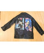 Wonder Nation Size 5T Black &amp; Blue Sonic denim jacket Distressed See Pic... - $550.14 MXN