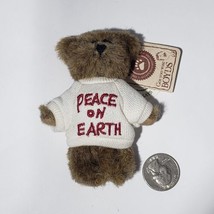 Boyds Bears The Archive Collection Poe 4&quot; Mini Bear Peace On Earth Sweater NWT - £39.12 GBP