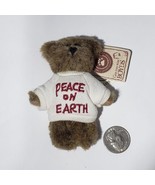 Boyds Bears The Archive Collection Poe 4&quot; Mini Bear Peace On Earth Sweat... - £38.71 GBP