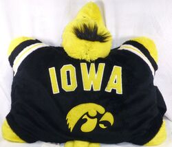 Iowa Hawkeyes Black &amp; Yellow Pillow Pets Plush Toy Pillow 18&quot; Surface Wa... - $171.35 MXN