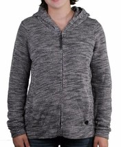 Bench Injection Zip-Up Black White Textured S Hoodie Hooded Cotton Blend... - $41.25