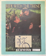 1987 Schwinn Vintage Print Ad Ride With The Trend Sierra Mountain Bike - $14.45