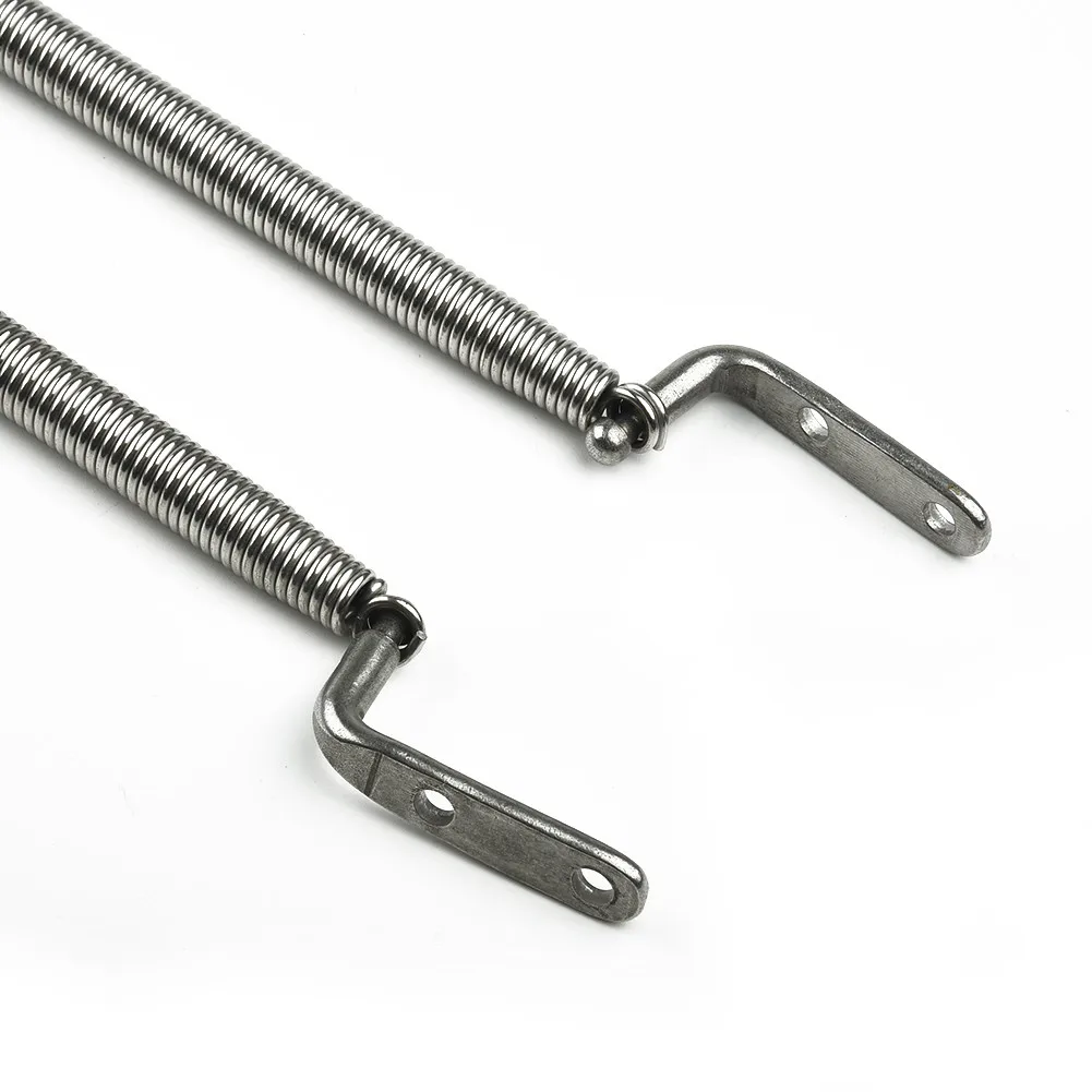 2x Replacement Stainless Steel Boat Hatch Spring - 210mm Length, Triangle Fixt - £16.23 GBP