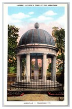Andrew Jackson Tomb Hermitage Nashville Tennessee TN UNP Linen Postcard Z5 - £2.33 GBP