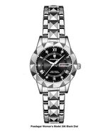 Woman&#39;s Time, Day+Date Quartz Watch 3 Watch Dial Colors 27mm Stainless S... - $550.32 MXN