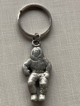 RARE Intel Inside Spaceman Astronaut SILVER Bunny People Pewter Keychain - £20.21 GBP