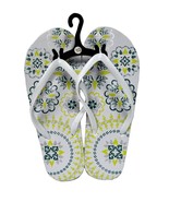 Womens Flip Flops White Flower Size - $5.36 CAD+