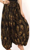 BLACK PEACOCK  TRIBAL GYPSY BOHEMIAN DELUXE ATS GYPSY PANTALOONS  - $1,654.65 MXN
