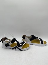 Men’s Fendi FF Flow Sandal White/Black Size 9 - $480.14