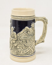 Vintage German Beer Stein Blue 5&quot; - $39.60