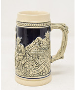 Vintage German Beer Stein Blue 5&quot; - $54.60 CAD