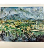 Vintage Paul Cezanne Mont Sainte Victoire Unframed 9.75&quot; X 7.75&quot; - $14.85