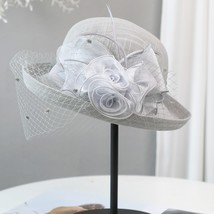 Flower Fascinators Races Hats For Women Elegant Banquet Fascinator Hat Girls Lad - £111.90 GBP