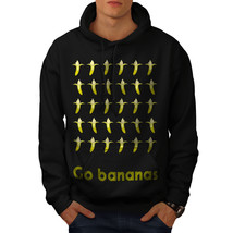 Wellcoda Banana Fruit Funny Food Mens Hoodie, Fruit Casual Hooded Sweatshirt - £25.92 GBP+