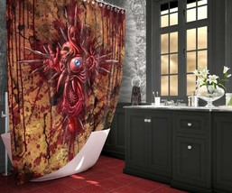 Gore Monster Shower Curtain, Scary Horror Home Decor - £55.54 GBP
