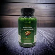 Irwin Naturals Triple-Source Magnesium + Ashwagandha 60 Softgels EXP 5/2024 - $17.63