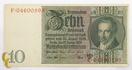 1929 Germany 10 Mark (XF) Extremely Fine Condition - $37.42