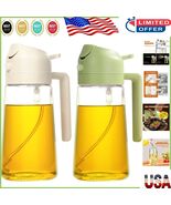 Refillable 2 in 1 Olive Oil Spray Bottle - 16oz Glass for Grilling &amp; Salads - $35.86 CAD