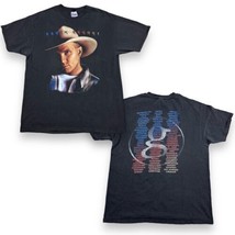Vintage 1996 Garth Brooks Fresh Horses Tour Black T Shirt Beefy Hanes Me... - $34.64
