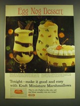 1966 Kraft Miniature Marshmallows Ad - Egg Nog Dessert - £14.53 GBP