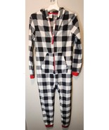 Cat &amp; Jack Fleece Pajama Boys Buffalo Plaid Red/Black/White Size 14 XL - $12.60