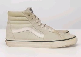 VANS Sk8-Hi Pro Suede Light Gray &amp; White  High-Top Skate Sneaker Shoe Men Size 6 - £11.26 GBP