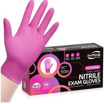 Stylish Powder-Free Nitrile Gloves - 3-Mil Fuchsia Disposable Gloves, 10... - $24.70