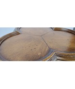 60s Clover Top Turned Wood Spindle Occasional Side Table 21&quot; Plant Stand... - $227.69