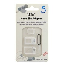 An item in the Everything Else category: Nano SIM Card to Micro Standard Adapter Converter Set For iPhone 4 5 6 Samsung