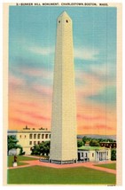 Bunker Hill Monument Charlestown Boston Massachusetts Postcard Posted 1941 - £4.13 GBP
