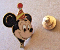 Hot Air Balloon Pin Disney Mickey Mouse Party Hat Metal And Enamel - £12.94 GBP