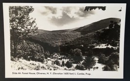 OLIVEREA, New York RPPC Real Photo Postcard &quot;Slide Mt. Forest House&quot; Unposted - £11.99 GBP