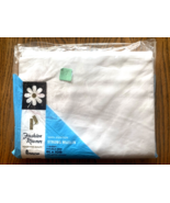 PENNEYS - FASHION MANOR NOS NEW Vtg Muslin Cotton 81x108 Flat Double Bed... - $242.02 MXN