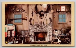 Washington DC Bar Kabin On A Korner Scene Fireplace Jukebox Postcard X21 - $9.95