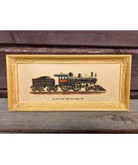 VTG NEW YORK CENTAL EMPIRE STATE EXPRESS FRAMED TRAIN PRINT  - £15.44 GBP